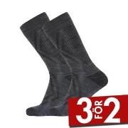 Dovre Strumpor 2P Organic Wool Terry Socks Mörkgrå Strl 43/44