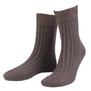 Amanda Christensen Strumpor True Ankle Rib Sock Brun Strl 43/46 Herr