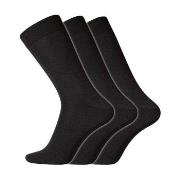 Dovre Strumpor 3P No Elastic Twin Socks Svart bomull Strl 40/45 Herr