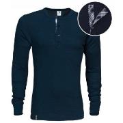 Dovre Organic Cotton Grand Dad Rib Shirt Marin ekologisk bomull Large ...