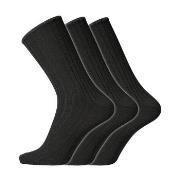 Dovre Strumpor 3P Wool No-Elastic Socks Svart Strl 40/45 Herr