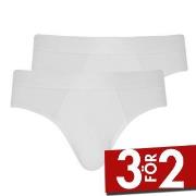 Jockey Kalsonger 2P Microfiber Air Brief Vit polyamid Small Herr