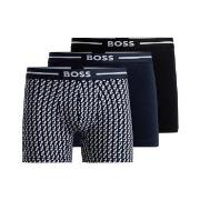 BOSS Kalsonger 3P Bold Design BoxerBr Svart/Blå bomull Large Herr