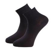 Trofe Cotton Quarter Socks Strumpor 2P Svart Strl 35/38 Dam