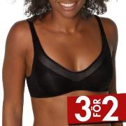 Sloggi BH 3P Oxygene Infinite Soft Bra Svart X-Small Dam