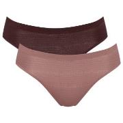 Sloggi Trosor 6P ZERO Motion Ultra High Leg Brief Brun polyester Small...