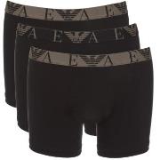 Armani Cotton Boxers Kalsonger 9P Svart bomull Small Herr