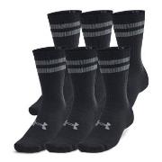 Under Armour Strumpor 6P Essential Crew Socks Svart randig polyester X...