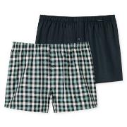 Schiesser Kalsonger 2P Boxershorts multipack Blå/Grön bomull X-Large H...