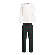 Tommy Hilfiger Long Sleeve Waffle Flannel PJ Set Flerfärgad Large Herr