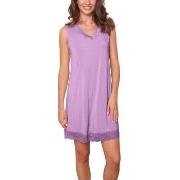 Lady Avenue Bamboo With Short Sleeve Nightdress Lila Bambu Large Dam