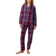 Triumph Boyfriend Pyjama PW X Checks Röd bomull 38 Dam