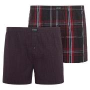 Jockey Kalsonger 2P Woven Boxer Shorts Röd bomull XX-Large Herr