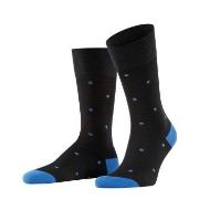 Falke Strumpor Dot Socks Svart/Blå bomull Strl 39/42 Herr