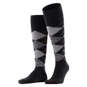 Burlington Strumpor Edinburgh Wool Knee High Sock Mörkgrå Strl 40/46