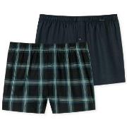 Schiesser Kalsonger 2P Boxershorts multipack Brun mönstrad bomull X-La...