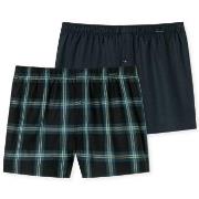 Schiesser Kalsonger 2P Boxershorts multipack Brun mönstrad bomull XX-L...