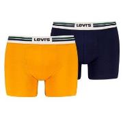 Levis Kalsonger 2P Men Sportswear Logo Boxer Brief Orange/Mörkblå bomu...