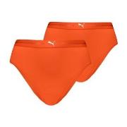 Puma Trosor 2P Women High Waist Brazilian Briefs Orange polyamid X-Lar...