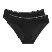 Triumph Trosor 2P Feel Of Cotton Tai Brief Svart bomull 36 Dam