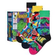 Happy socks Strumpor 3P Marvel Avengers Gift Set Flerfärgad bomull Str...