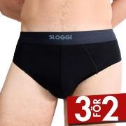 Sloggi Kalsonger 2P Men Ever Ease Brief Svart bomull X-Large Herr