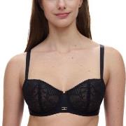 Chantelle BH Origins Lace Unlined Demi Bra Svart nylon E 85 Dam