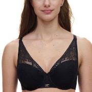 Chantelle BH Origins Lace Lightweight Plunge Bra Svart nylon C 85 Dam