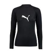 Puma Women Swim Rash Guard Svart X-Small Dam