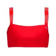 Puma Bandeau Bikini Top Röd Large Dam