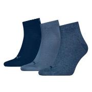Puma Strumpor 3P Quarter Socks Jeansblå Strl 47/49