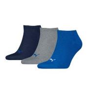 Puma Strumpor 3P Sneaker Socks Svart/Blå Strl 35/38