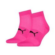 Puma Strumpor 2P Sport Light Quarter Socks Rosa Strl 43/46