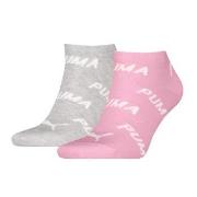 Puma Strumpor 2P BWT Sneaker Sock Rosa/Grå Strl 35/38