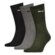 Puma Strumpor 3P Sport Crew Socks Svart/Grön Strl 43/46