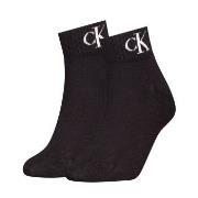 Calvin Klein Strumpor 2P Women Monogram Quarter Socks Svart Strl 35/38...