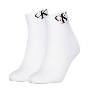 Calvin Klein Strumpor 2P Women Monogram Quarter Socks Vit Strl 35/38 D...