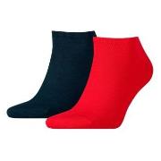 Tommy Hilfiger Strumpor 2P Men Sneaker Sock Blå/Röd Strl 39/42 Herr
