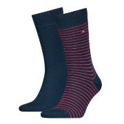 Tommy Hilfiger Strumpor 2P Men Sock Stripe Rödrandig Strl 47/49 Herr
