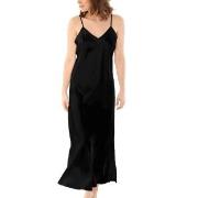 Damella Long Silk Nightdress Nougat silke Medium Dam