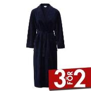 Damella Velour Cosy Robe Marin Medium Dam