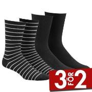 Damella Strumpor 2P Bamboo Socks Svart Strl 35/38 Dam