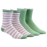 Damella Strumpor 2P Bamboo Socks Grönrandig Strl 39/42 Dam