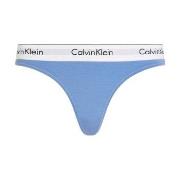 Calvin Klein Trosor Modern Cotton Field Olive Thong Vit/Blå Large Dam