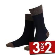 Amanda Christensen Strumpor True Contrast Ankle Sock Svart/brun Strl 4...