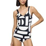 Triumph Summer Allure Wired Swimsuit Svart/Vit C 44 Dam