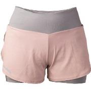 Salming Essential Shorts Women Grå/Rosa polyester Large Dam