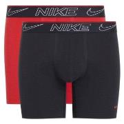 Nike Kalsonger 2P Elite Cotton Stretch Boxer Brief Svart/Röd Large Her...