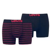 Levis Kalsonger 2P Base Stripe Boxer Svart/Röd bomull Small Herr