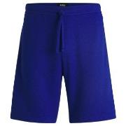 BOSS Waffle Nightwear Shorts Blå Medium Herr